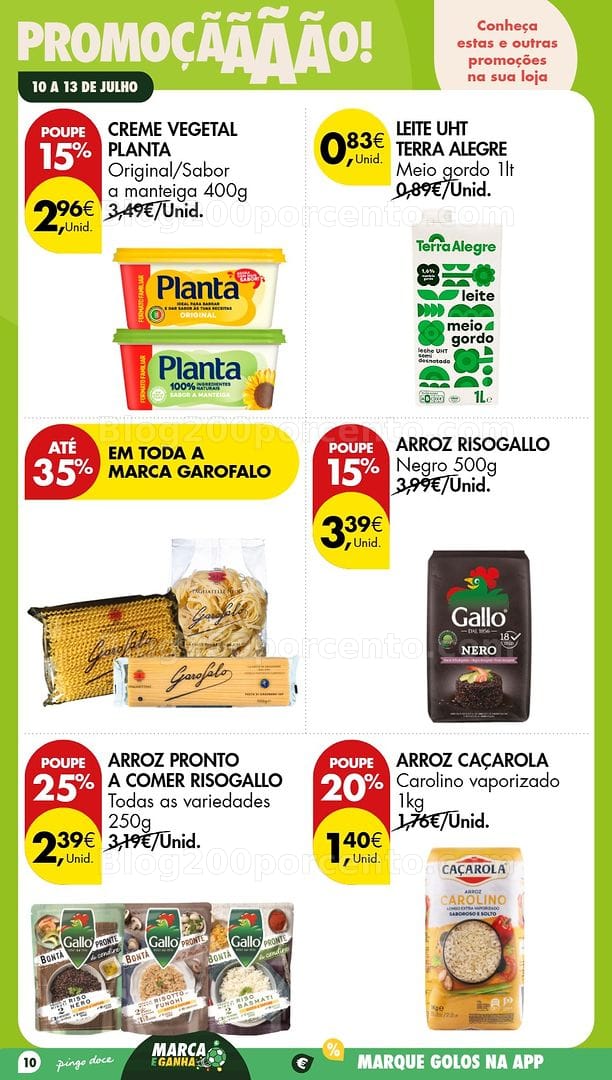 Antevisão Folheto PINGO DOCE Promoções Fim de Semana - 10 a 13 julho
